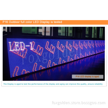 Waterproof Outdoor P16 LED Display for Advertising